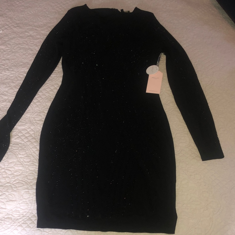Chic Black Long Sleeve Dress